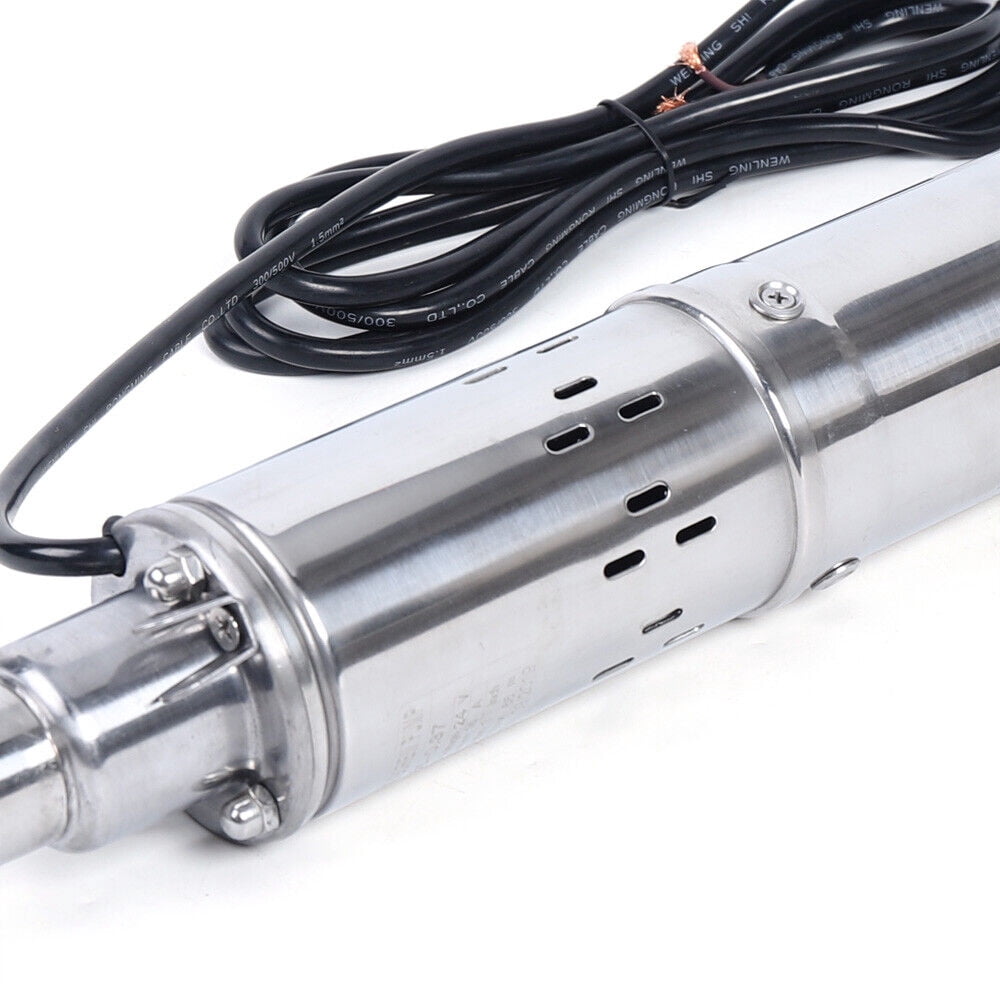370W 24V Solar Water Pump Deep Well Solar Submersible Pump head 65m stainless