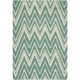 thumbnail image 1 of Safavieh Cambridge 2'6" X 8' Hand Tufted Wool Rug in Teal and Ivory, 1 of 5