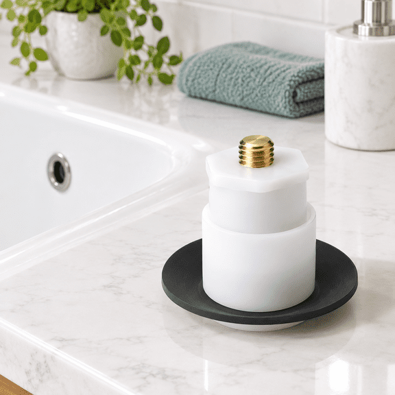 Pop Up Bathtub Drain Stopper Replacement Kit for Kohler K-7272 K-7271, Brass/Chrome