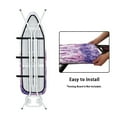 thumbnail image 4 of Kuiaobaty Washable Ironing Board Cover Iron Dust Cover Protector Cover with 3 Fasteners and Elastic Edge Easy to Install Snug Fit Ironing Board, Hummingbird Butterfly Lavender Violet, 4 of 5