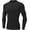 Black, variant on alpinario Men's Long Sleeve Compression Shirt Dry Fit Sport Baselayer Undershirt High Elastic Athletic Top Moisture Wicking Rash Guard Gym Running