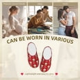 thumbnail image 7 of Wukai cute Christmas Moose Print Women's Indoor Bedroom Slipper Slip On Shoes, Unisex House Shoes with Anti-Skid Sole for Men, Gift for Women Men-8, 7 of 7
