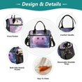 thumbnail image 3 of Small Cooler Bag Lunch Bag Portable Meal Bag Work Meal Bag Outdoor Meal Bag Travel Meal Bag Picnic Meal Bag Going Out Meal Bag Purple Ball, 3 of 6