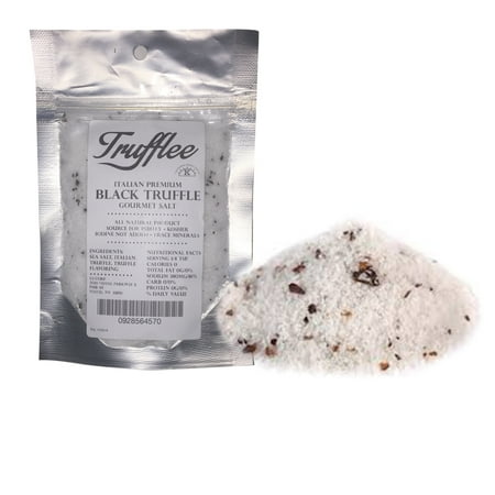 Truffle Salt  - Mouthwatering Topping - Black Truffles From Italy & Kosher Sea Salt Perfectly Combined - Highly (Best Toppings For Spicy Italian Subway)