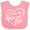 Pink and White, variant on Inktastic I Love My Oma and Opa in White Chalk Heart Boys or Girls Baby Bib