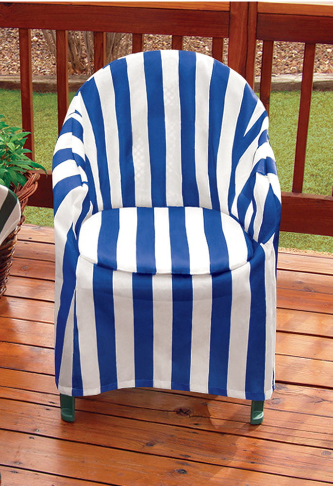 FRÖSÖN Cover for chair pad, outdoor/multicolor stripe pattern, 195/8x195/8  - IKEA
