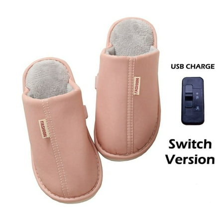 

PIKADINGNIS Heated Slippers Electric Heated Slippers USB Foot Warmer Boots Heated Slipper Boot For Men And Women Winter Gifts Christmas Gift