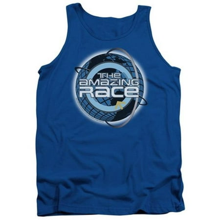 Amazing Race-Around The Globe - Adult Tank Top - Royal, Small