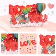 thumbnail image 4 of Tarjeta emergente, tarjeta de felicitación 3D de 8 × 6 para el día de San Valentín, pensando en ti, gracias, compromiso para esposa y esposo (TE AMO), 4 of 5