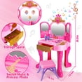 thumbnail image 3 of Set de maquillaje Vanity AugToy Magic para niños pequeños con espejo y silla, 3 of 6