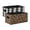 Classic Black And White Simple Design, variant on Felt Storage Bins 2-Pack Foldable Space-Saving Organizer For Home Office Leopard Print Intricate Crosses Decorative