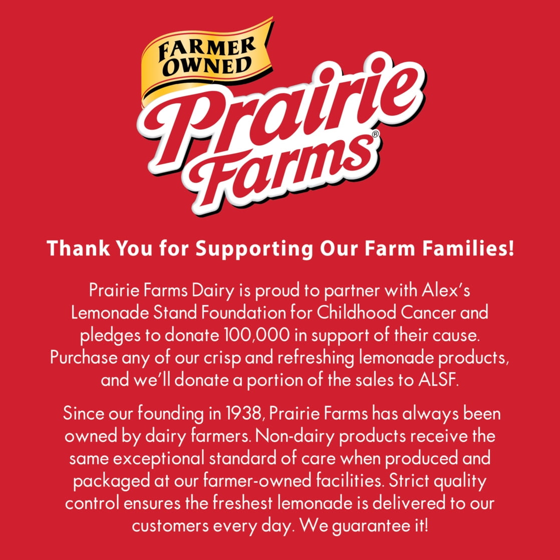 Prairie Farms, Lemonade, Pint, 16 Fl Oz
