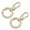 Light Brown, variant on 2 Pcs Double Opening Swivel Lobster Claw Clasp, Metal Keychain Clasp Clips for Jewelry Making Crafts Backpack Bag Strap