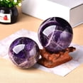 thumbnail image 4 of 1 bola de amatista natural de ensueño pulida, bola de masaje, piedra curativa de Reiki, decoración del hogar, regalos exquisitos, regalos de recuerdo, 4 of 5