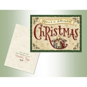 Performing Arts Full Color Inside Have a Blessed Christmas Stationery Paper, 52638-18