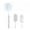 White, variant on LIANGKA USB Rechargeable Electric Bottle Cleaning Brush Set with 2 Replacement Brush Heads Aluminum Alloy Handheld Cup Scrubber