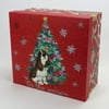 The Pioneer Woman Christmas Deluxe Square Extra-Large Gift Box, Foiled Hound Dog