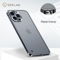 thumbnail image 2 of Fundas de teléfono de Metal para IPhone 12, 13, 14 Pro Max, 14 Plus, carcasa de teléfono con marco de aluminio magnético para Iphone 11, 12, 13 Pro Max Mini Fivean unisex, 2 of 2