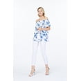thumbnail image 5 of Women's Hawaiian Off-Shoulder Ruffle Muumuu Top in Day Dream Bloom M, 5 of 5