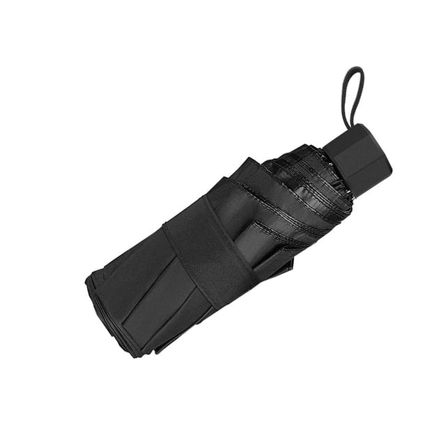 Compact Portable Sun and Rain Umbrella with Windproof Frame for Outdoor Travel