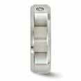 thumbnail image 3 of Edward Mirell Titanium Beveled .09 ct Dia w/Sterling Silver Bezel Band, 3 of 7
