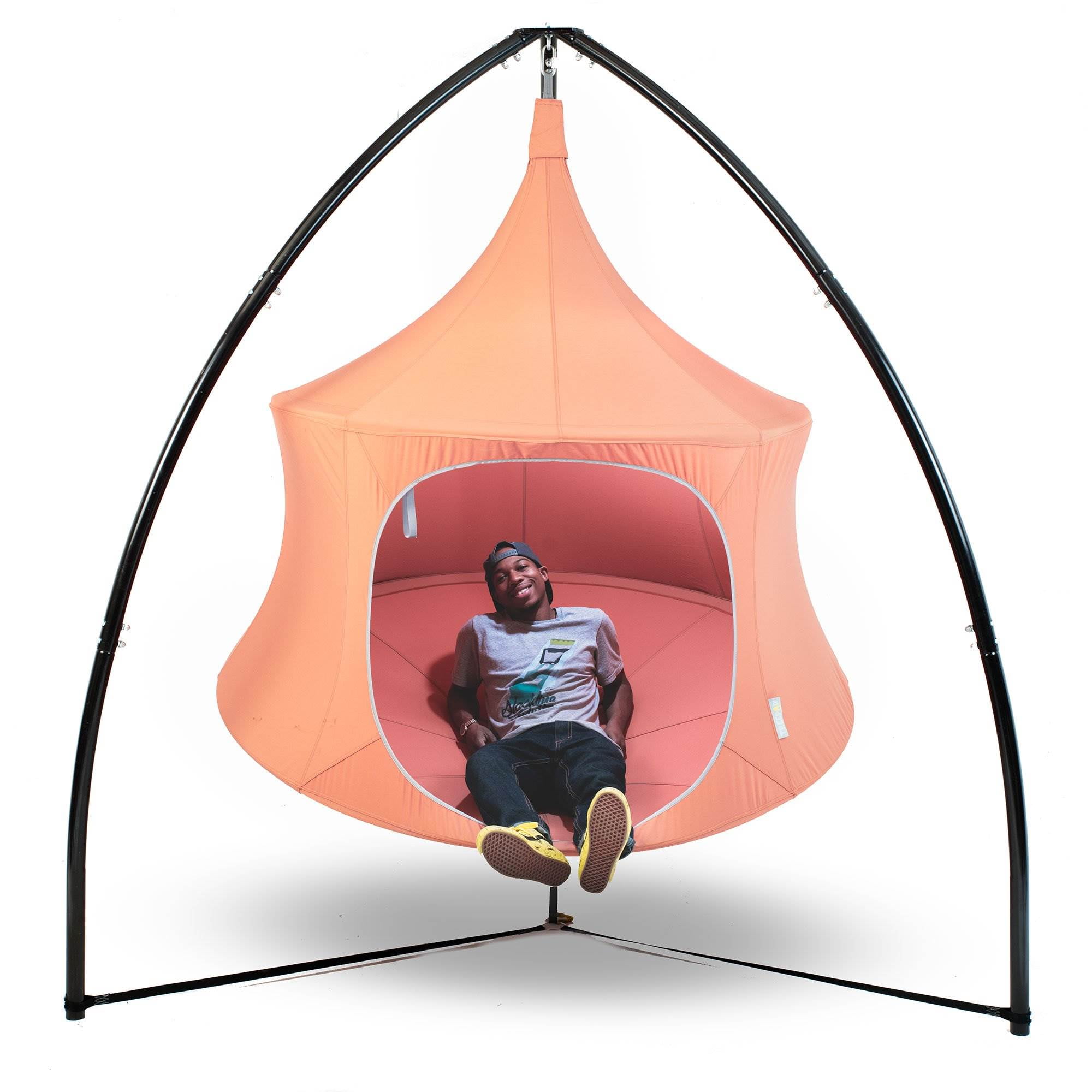 TreePod Cabana 5' Outdoor Tree Hanging Mesh Daybed Tent, Aquamarine w