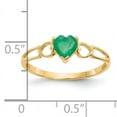 thumbnail image 2 of 14K Yellow Gold Emerald Birthstone Ring, 2 of 2
