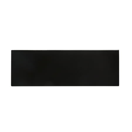 WS Tiles - Sample - Premium Series Individual 4" x 12" Glass Subway Tile in Black
