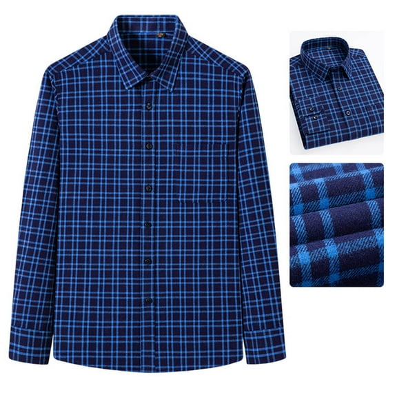 Aloohaidyvio Mens Dress Shirts Wrinkle Free Long Sleeve Button Down Shirts Formal Business Shirt