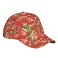 thumbnail image 3 of Balery Baseball Cap Adjustable Size for Running Workouts and Outdoor Activities All Seasons Dad Hat(Strawberry), 3 of 8