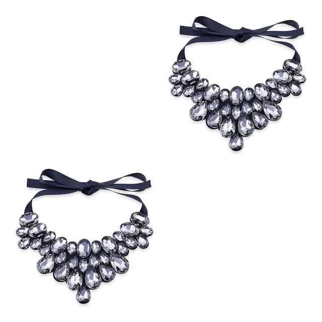 Qarigey Collar de mujer Elegante gargantilla para chicas Collares con babero para mujer Accesorio de moda Type3 NO3