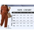 thumbnail image 2 of Women's 2 Piece Sets Sweatshirt Casual Travel Outfits Lounge Wide Leg Tracksuit Cozy Sweatsuits Fashion, 2 of 6