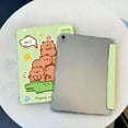 thumbnail image 2 of Tuohive iPad Case Cartoon Capybara iPad Case For iPad gen9 gen8 gen7 10.2 Air4 Air5 10.9 Pro11 2020/2021 Anti drop Pen Holder iPad Case, 2 of 7
