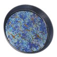 thumbnail image 3 of Tea Cup Tray, Decorative Tea Serving Tray Portable Alloy Complex Pattern Durable Lightweight  For Porch Blue,Black,Green, 3 of 8
