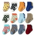 thumbnail image 6 of Toddler Socks 12 Pairs Baby Non Slip Skid Ankle Socks For Kids Boys Grips Cotton Crew Socks, 6 of 11
