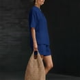 thumbnail image 6 of Summer 2 Piece of Outfits Casual Plus Size V-Neck Short Sleeve And Long Pants Casual 2PC Sets, 6 of 6