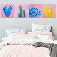 thumbnail image 6 of Cactus Wall Art Colorful Succulent Wall Decor Desert Plant Canvas Pictures Pop Mexican Decor Bathroom Kitchen Artwork Boho Poster Bright Pink Painting for Living Room Bedroom Home Decoration 12x12 4, 6 of 6