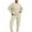 Beige, variant on Diufon Womens 2 Piece Sets Long Sleeve Sweatshirts Elastic Waist Drawstring Pants with Pockets