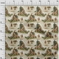 thumbnail image 3 of oneOone Cotton Cambric Brown Fabric Cowboy Craft Projects Decor Fabric Printed By The Yard 42 Inch Wide-aA, 3 of 5