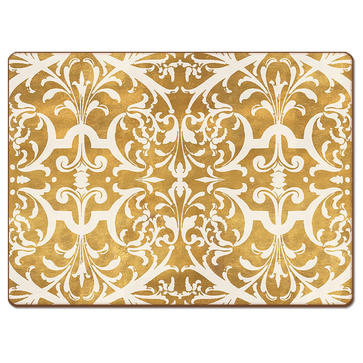 Cala Home "Gilded" Premium Decorative Hardboard Cork Back Tabletop Placemats 4 Pack