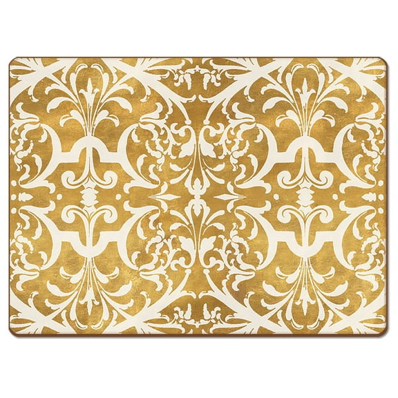 Cala Home "Gilded" Premium Decorative Hardboard Cork Back Tabletop Placemats 4 Pack