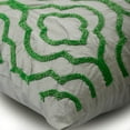 thumbnail image 2 of Grey Throw Pillow Cover, Art Sparkly Beads Green Beads Pillow Cover, 14x14 inch (35x35 cm) Throw Pillow Cover, Square Silk Pillow Cover Couch, Geometric Art, Modern - Creative Green, 2 of 5