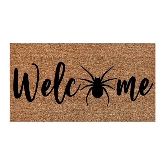 Herrnalise Halloween Doormat Home Pumpkin Witch Mat Autumn Thanksgiving Halloween Decor Non Slip Mat for Layering Decor Front Door Entrance Mat