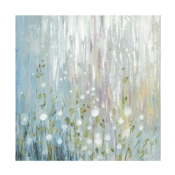 Silvia Vassileva 'January Branches Blue Green' Canvas Art
