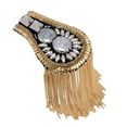 thumbnail image 2 of Xinyolin 1Pc Vintage Rivet Tassels Shoulder Brooch Badge Suit Epaulette Clothes Decor, 2 of 7