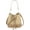 Khaki, variant on Women Drawstring Shoulder Bag Straw Weave Handbag Summer Beach Purse
