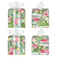 thumbnail image 5 of Rocae Tropical Flamingo for High-grade Leather Tissue Box, Exquisite Fashionable Design, Office Tissue Box, Waterproof Family Tissue Box, 5 of 8