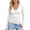 White, variant on Womens Graphic T Shirts Low Neck Long Sleeve Slim Fit Basic Soft Lined Womens Blouse,Yellow,L