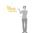 thumbnail image 2 of Let Thy Food Be Thy Medicine Kitchen Wall Art Cooking Quote Decal, 2 of 4