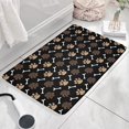 thumbnail image 3 of Paw Prints and Bones Flannel Non Slip Door Rugs,Washable Door Mats Indoor,Decorative Door Mats,Dirt-Resistant and Absorbent Doormat for Entrance,Bedroom,Kitchen,Bathroom,23.5x16in(60x40cm), 3 of 5